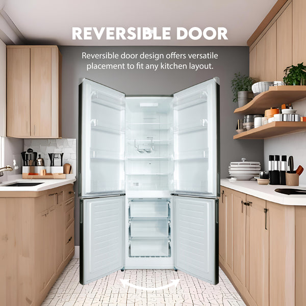 Equator Advanced Appliances 10.8-cu ft Standard-Depth Bottom-Freezer Refrigerator Stainless Steel ) Garage Ready ENERGY STAR Certified