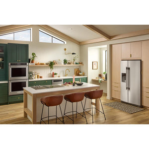 KitchenAid 20.85-cu ft Counter-Depth Side-by-Side Refrigerator with Ice Maker ,Water and Ice Dispenser ( Fingerprint Resistant Stainless Steel ) ENERGY STAR Certified