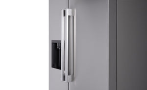 LG 26.6-cu ft Side-by-Side Refrigerator Smart Compatible with Ice Maker ,Water and Ice Dispenser ( PrintProof Stainless Steel ) ENERGY STAR Certified