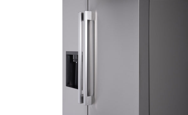 LG 26.6-cu ft Side-by-Side Refrigerator Smart Compatible with Ice Maker ,Water and Ice Dispenser ( PrintProof Stainless Steel ) ENERGY STAR Certified