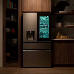 LG Standard-Depth InstaView MyColor 28.6-cu ft 4 -Door Smart Compatible French Door Refrigerator with Dual Ice Maker with Water and Ice Dispenser and Door within Door ( PrintProof Stainless Steel ) ENERGY STAR Certified