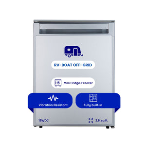 Equator Advanced Appliances 2.82-cu ft Built-In Mini Fridge with Freezer ( Silver )