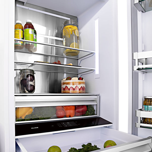 ZLINE KITCHEN & BATH Built-In 16.1-cu ft Counter-Depth Built-In Bottom-Freezer Refrigerator with Ice Maker ( Custom Panel-Ready ) ENERGY STAR Certified