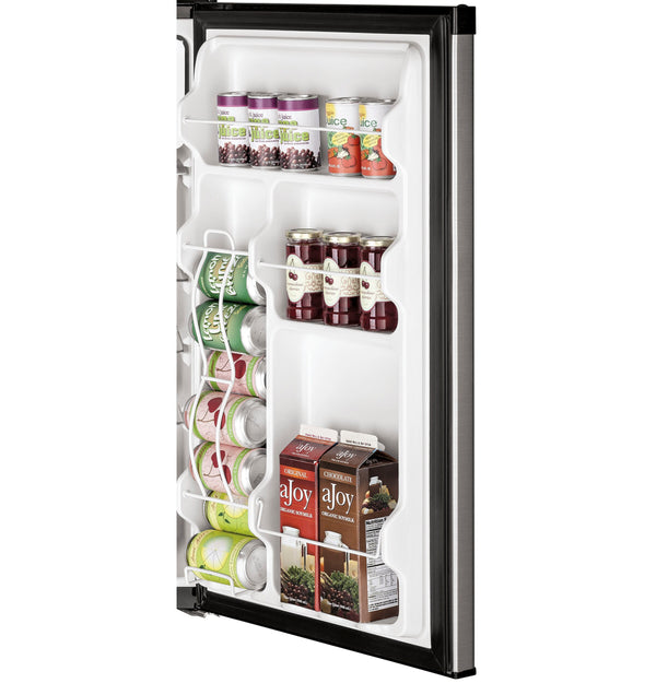 GE 4.4-cu ft Mini Fridge with Freezer ( CleanSteel ) ENERGY STAR