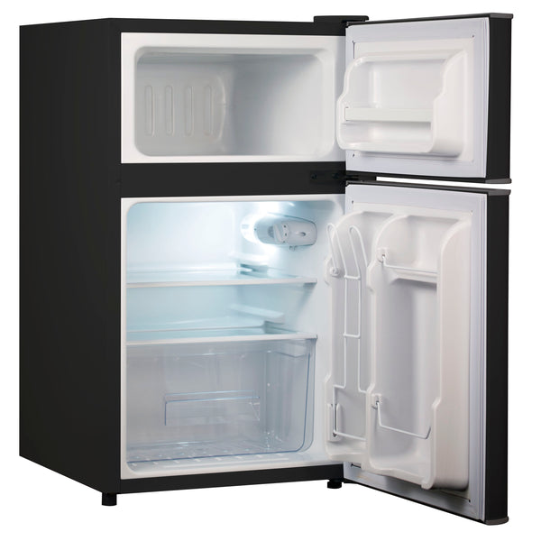 BLACK+DECKER 3.1-cu ft Mini Fridge with Freezer ( Black ) Garage Ready ENERGY STAR