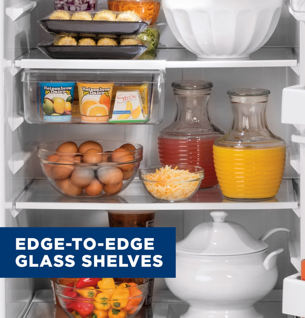 GE Garage-ready 21.9-cu ft Top-Freezer Refrigerator ( White ) Garage Ready