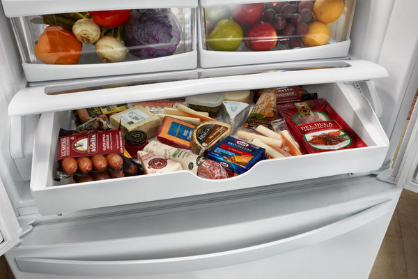 Whirlpool Standard-Depth 22.1-cu ft 3 -Door French Door Refrigerator ( White ) ENERGY STAR Certified