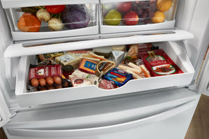 Whirlpool Standard-Depth 22.1-cu ft 3 -Door French Door Refrigerator ( Stainless Steel ) ENERGY STAR Certified