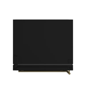 FORNO Milano Espresso 17.2-cu ft Counter-Depth Bottom-Freezer Refrigerator with Ice Maker ( Black ) ENERGY STAR Certified
