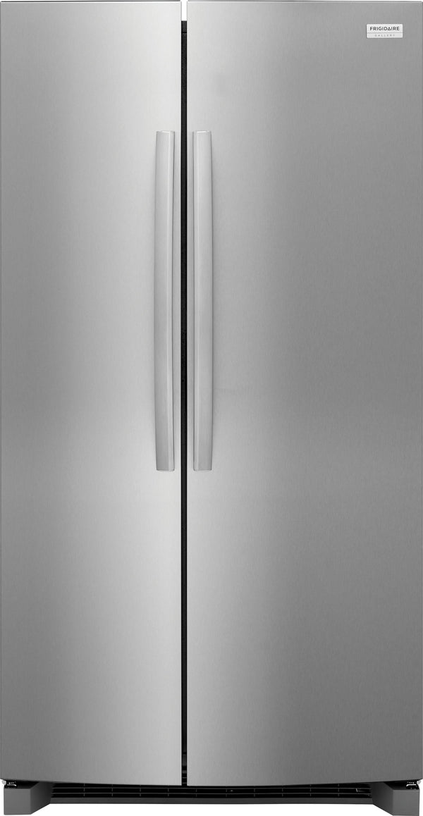 Frigidaire Gallery 26-cu ft Side-by-Side Refrigerator with Ice Maker and Water Dispenser ( Smudge-Proof Stainless Steel ) ENERGY STAR Certified