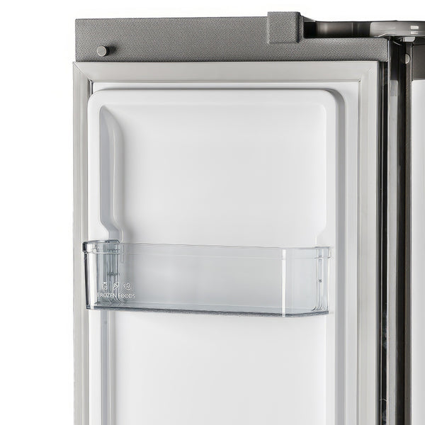FORNO Salerno 15.6-cu ft Counter-Depth Side-by-Side Refrigerator Built-In ( Stainless steel )