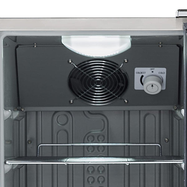 Maxx Ice 3-cu ft Built-In Mini Fridge ( Stainless Steel ) Garage Ready