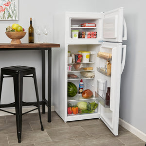 Premium Levella 7.3-cu ft Counter-Depth Top-Freezer Refrigerator ( White ) ENERGY STAR Certified