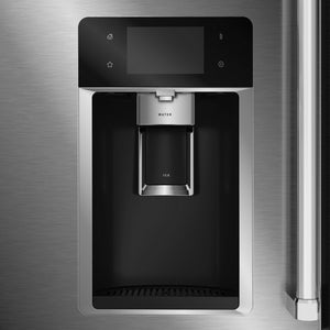 KitchenAid Counter-Depth 19.4-cu ft 4 -Door French Door Refrigerator with Ice Maker with Water and Ice Dispenser ( Fingerprint Resistant Stainless Steel ) ENERGY STAR Certified