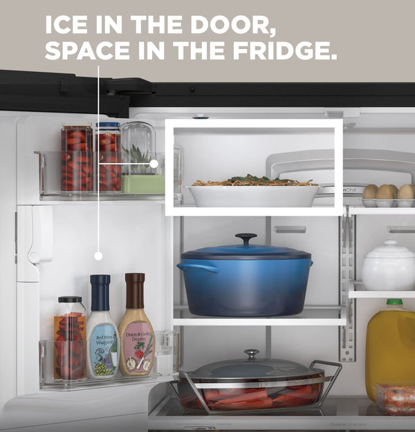 GE 25.6-cu ft French Door Refrigerator with Ice Maker, Water and Ice Dispenser (Fingerprint-resistant Stainless Steel) ENERGY STAR