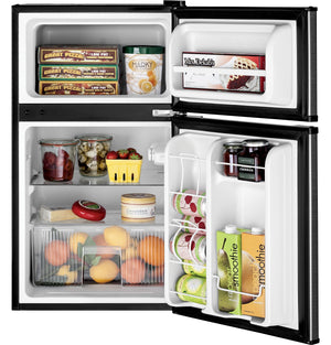GE 3.1-cu ft Mini Fridge with Freezer ( CleanSteel ) ENERGY STAR