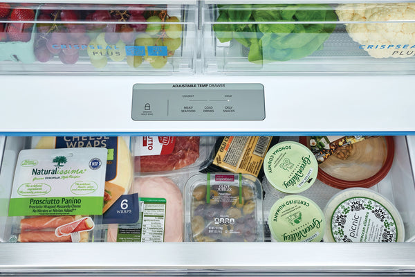 Frigidaire Gallery Counter-Depth 23.3-cu ft 3 -Door French Door Refrigerator with Ice Maker with Water Dispenser ( Fingerprint Resistant Stainless Steel ) ENERGY STAR Certified