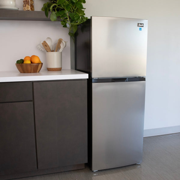 Avanti 7-cu ft Counter-Depth Top-Freezer Refrigerator ( Stainless Steel ) ENERGY STAR Certified