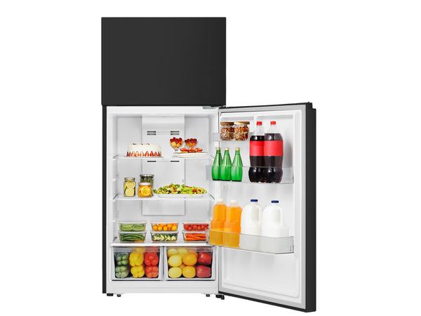 Hisense 18.0-cu ft Top-Freezer Refrigerator ( Black )