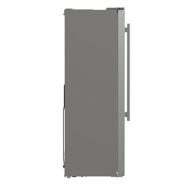 FORNO Salerno 15.6-cu ft Counter-Depth Side-by-Side Refrigerator Built-In ( Stainless steel )