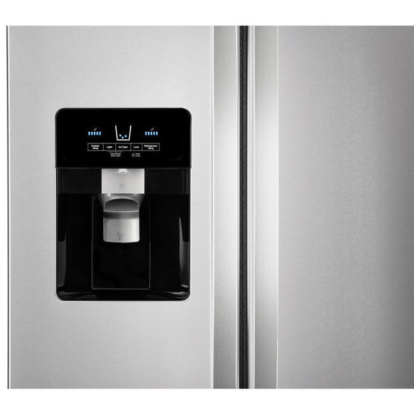 Whirlpool 21.4-cu ft Side-by-Side Refrigerator with Ice Maker ,Water and Ice Dispenser ( Stainless Steel ) ENERGY STAR Certified