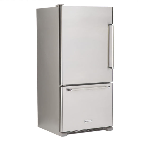 KitchenAid 22.07-cu ft Standard-Depth Bottom-Freezer Refrigerator Ice Maker Optional (sold separately) ( Stainless steel ) ENERGY STAR Certified