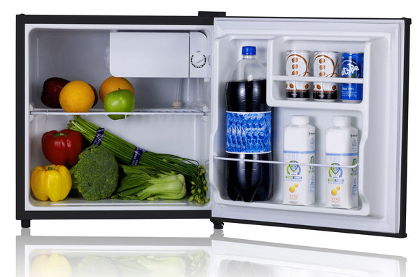 SPT 1.7-cu ft Mini Fridge with Freezer ( Stainless steel )