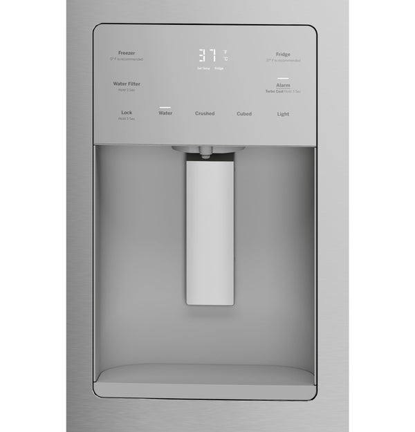GE 25.6-cu ft French Door Refrigerator with Ice Maker, Water and Ice Dispenser (Fingerprint-resistant Stainless Steel) ENERGY STAR