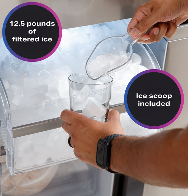 GE Profile Standard-Depth 28-cu ft 4 -Door Smart Compatible French Door Refrigerator with Ice Maker with Water Dispenser and Door within Door ( Fingerprint-resistant Stainless Steel ) ENERGY STAR Certified