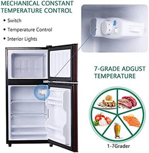Runesay 3.5-cu ft with Freezer ( Wooden ) Garage Ready