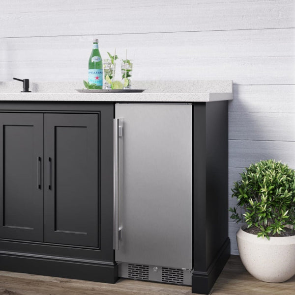 Avallon 3.35-cu ft Mini Fridge ( Stainless Steel )
