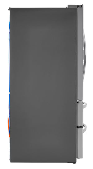 LG Standard-Depth Craft Ice 27.8-cu ft 4 -Door Smart Compatible French Door Refrigerator with Dual Ice Maker with Water and Ice Dispenser ( PrintProof Stainless Steel ) ENERGY STAR Certified