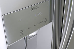 LG Standard-Depth 21.8-cu ft 3 -Door French Door Refrigerator with Ice Maker with Water and Ice Dispenser ( Stainless Steel ) ENERGY STAR Certified