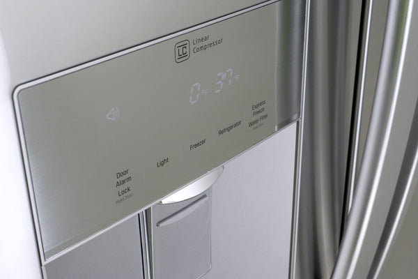 LG Standard-Depth 21.8-cu ft 3 -Door French Door Refrigerator with Ice Maker with Water and Ice Dispenser ( Stainless Steel ) ENERGY STAR Certified
