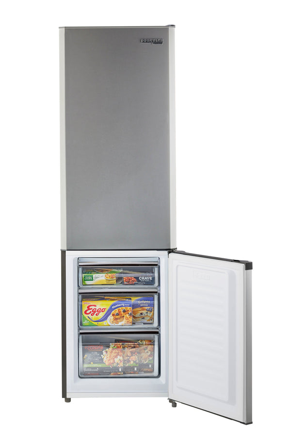 UNIQUE Prestige 8.7-cu ft Counter-Depth Bottom-Freezer Refrigerator Stainless Steel ) ENERGY STAR Certified