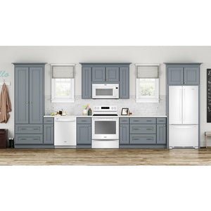 Whirlpool 14.3-cu ft Counter-Depth Top-Freezer Refrigerator ( Monochromatic Stainless Steel ) ENERGY STAR Certified