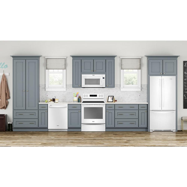 Whirlpool 14.3-cu ft Counter-Depth Top-Freezer Refrigerator ( Monochromatic Stainless Steel ) ENERGY STAR Certified