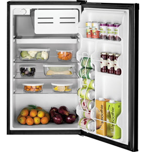 GE 4.4-cu ft Mini Fridge with Freezer ( Black ) ENERGY STAR