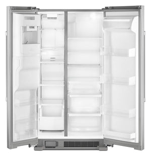 Maytag 24.5-cu ft Side-by-Side Refrigerator with Ice Maker ,Water and Ice Dispenser ( Fingerprint Resistant Stainless Steel )