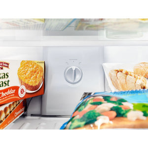 Whirlpool 21.3-cu ft Top-Freezer Refrigerator ( Monochromatic Stainless Steel )