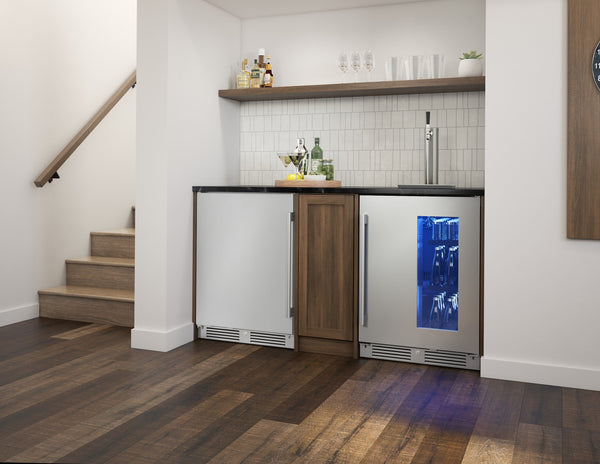 Zephyr Presrv 5.6-cu ft Built-In Mini Fridge ( Stainless Steel ) Garage Ready ENERGY STAR