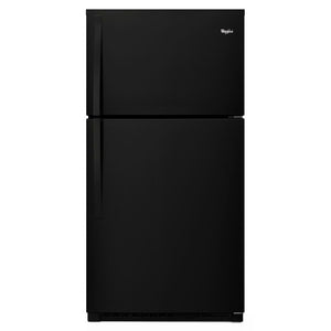 Whirlpool 21.3-cu ft Top-Freezer Refrigerator ( Black ) ENERGY STAR Certified