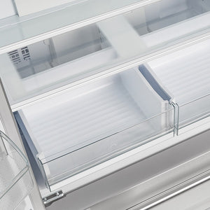 FORNO Standard-Depth Moena 19.26-cu ft 4 -Door Built-In French Door Refrigerator with Ice Maker with Ice Dispenser ( Stainless steel )