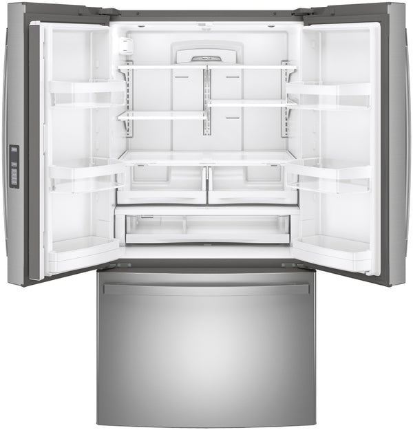 GE Standard-Depth 28.7-cu ft 3 -Door French Door Refrigerator with Ice Maker ( Stainless Steel ) ENERGY STAR Certified