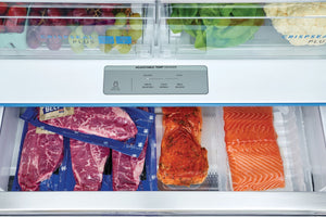 Frigidaire Gallery Counter-Depth 23.3-cu ft 3 -Door French Door Refrigerator with Ice Maker with Water Dispenser ( Fingerprint Resistant Stainless Steel ) ENERGY STAR Certified