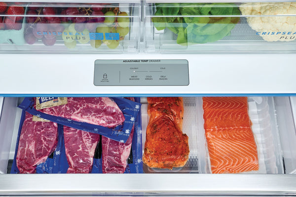 Frigidaire Gallery Counter-Depth 23.3-cu ft 3 -Door French Door Refrigerator with Ice Maker with Water Dispenser ( Fingerprint Resistant Stainless Steel ) ENERGY STAR Certified