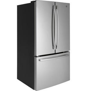 GE Standard-Depth 27-cu ft 3 -Door French Door Refrigerator with Ice Maker with Water Dispenser ( Stainless Steel ) ENERGY STAR Certified