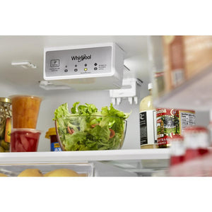 Whirlpool 16.3-cu ft Counter-Depth Top-Freezer Refrigerator ( Black )