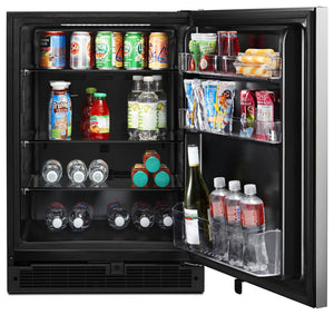 Whirlpool 5.1000-cu ft Built-In Mini Fridge ( Stainless steel ) ENERGY STAR