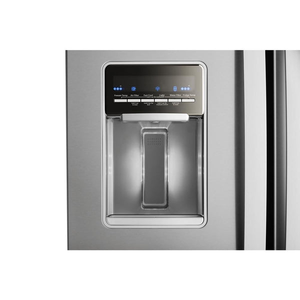 Whirlpool Standard-Depth 19.7-cu ft 3 -Door French Door Refrigerator with Ice Maker with Water Dispenser ( Fingerprint Resistant Stainless Steel )